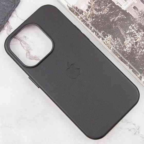 Кожаный чехол Leather Case (AAA) with MagSafe and Animation для Apple iPhone 13 Pro Max (6.7") Херсон