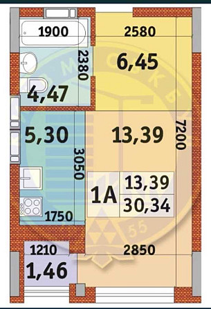 продажа 1-к квартира Киев, Оболонский, 33000 $ Київ - зображення 4