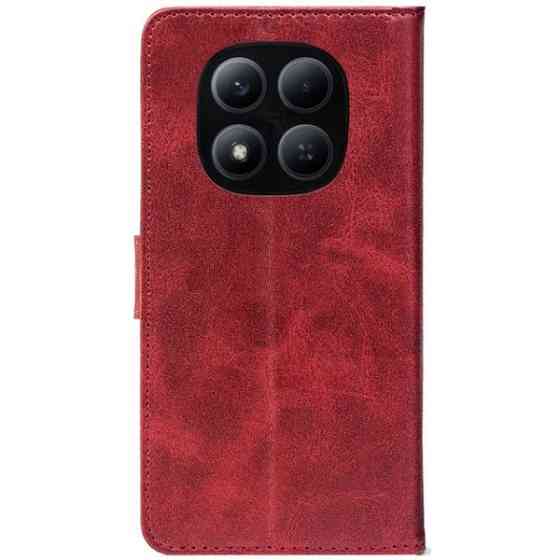 Чохол-книжка Crazy Horse Clasic для Xiaomi Redmi Note 15 Pro 5G Red Wine (Front) Харків