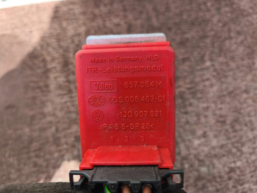 Резистор реостат печки Seat Leon 1998-2005 (1J0907521) Ковель - зображення 3