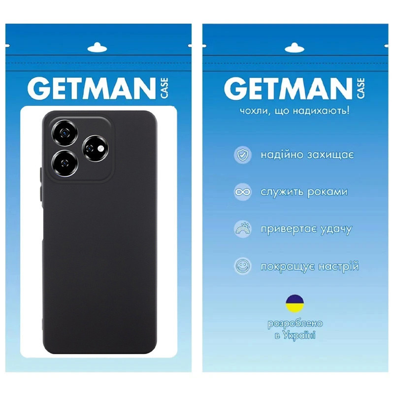 Чехол TPU GETMAN Liquid Silk Full Camera для ZTE Nubia V60 Херсон - зображення 2