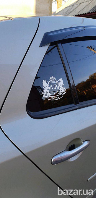 Наклейка VIP Белая светоотражающая на авто или мото Борисполь - изображение 8