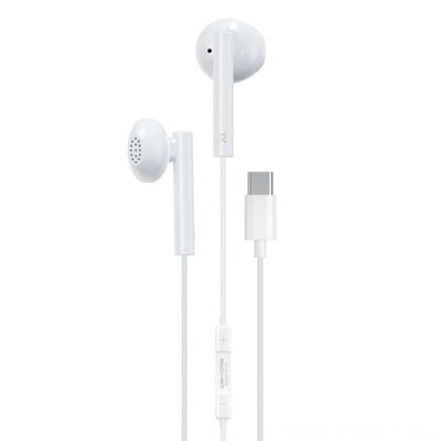 Наушники вкладыши Type-C WK Y12-Type-C-White белые Киев - изображение 1
