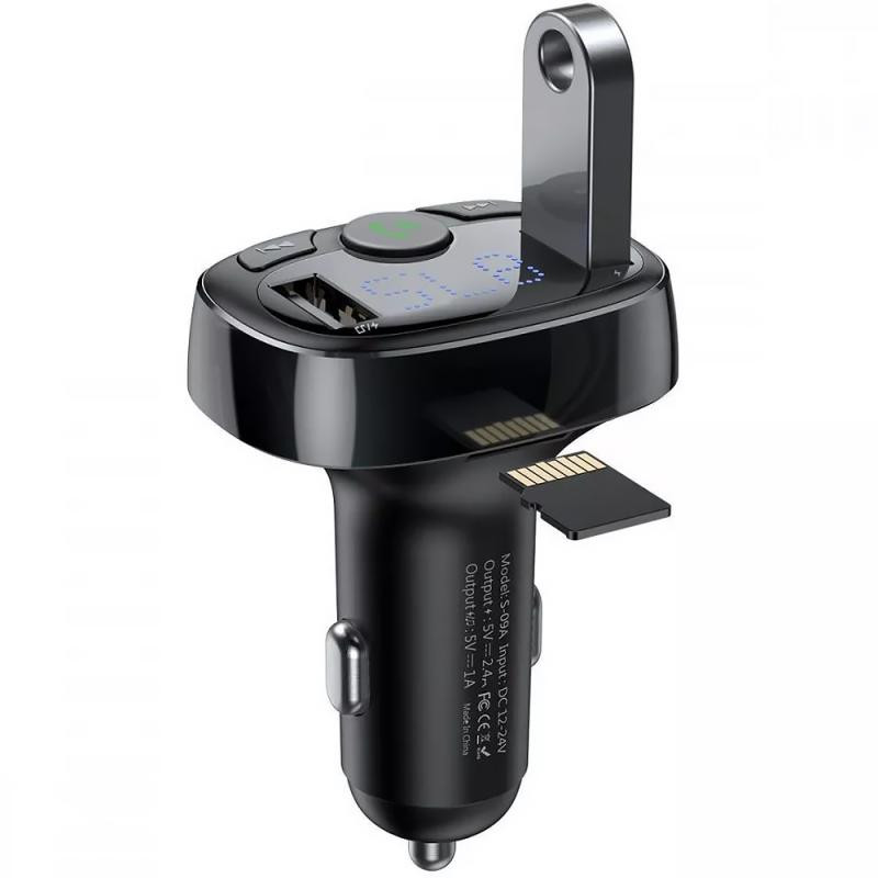 АЗУ FM модулятор Baseus S-09A 10W (2USB-A) (CCMT) Херсон - изображение 4
