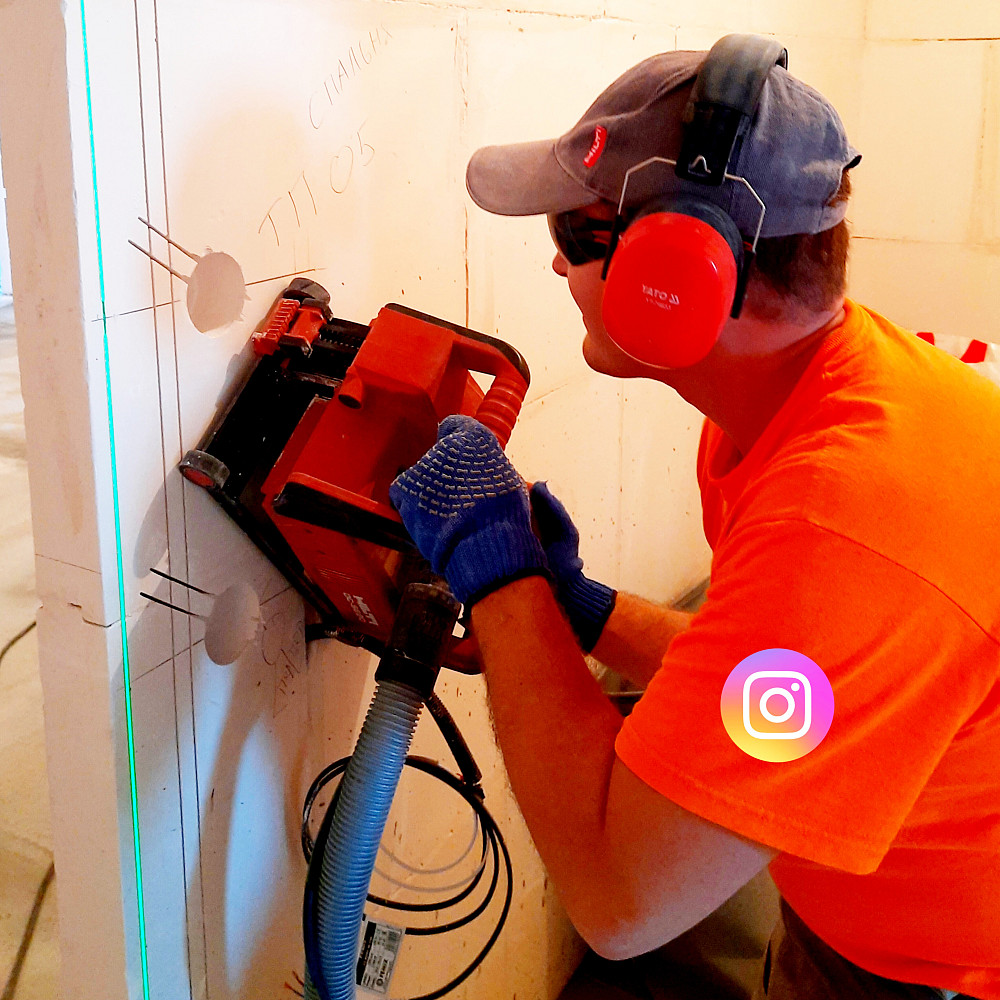 Штробление стен, резка штроб без пыли. Услуги электрика Харьков Харків - зображення 3