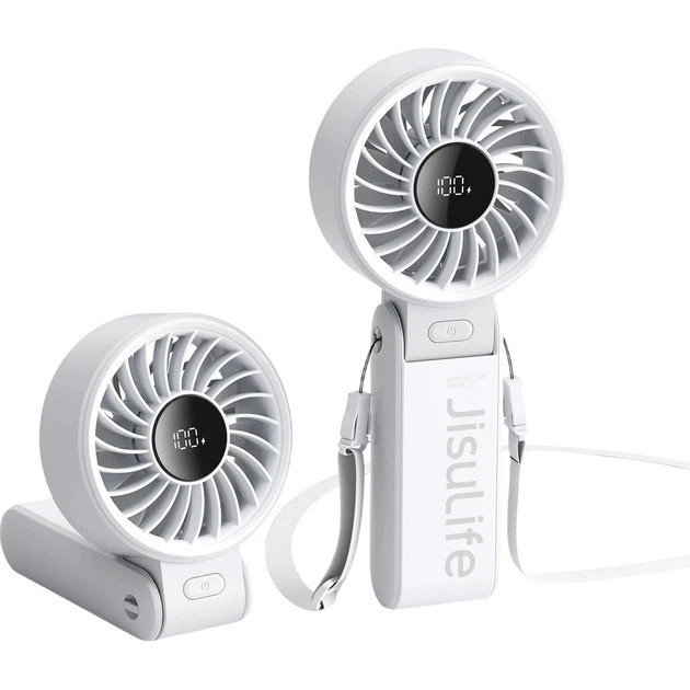 Вентилятор аккумуляторный Jisulife Handheld Fan Life7 Grey серый Киев - изображение 7