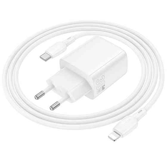 СЗУ Borofone BN29 Fuente PD30W+QC3.0 (1USB-A/1C) + кабель Type-C to Lightning Херсон