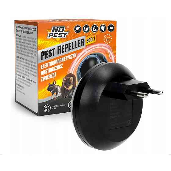 Отпугиватель грызунов и насекомых No Pest-X 300.1 электромагнитный черный 130 кв.м. Одеса