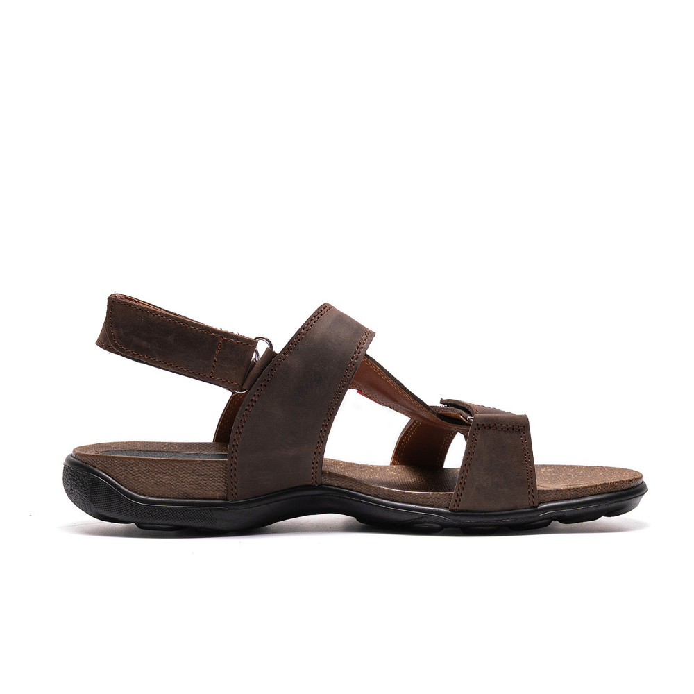 Мужские кожаные сандалии Antec Brown Киев - изображение 2