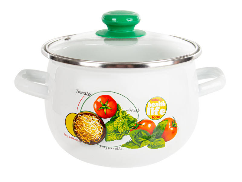 Каструля з кришкою Е-Декор Моцарелла 069-139 3.5 л Київ - зображення 1