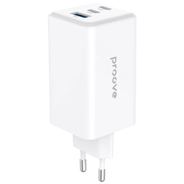 Мережевий зарядний пристрій Proove Pocket GaN 100W (2Type-C + USB) White (WCPG10012202) (Код товару: Харків - зображення 1