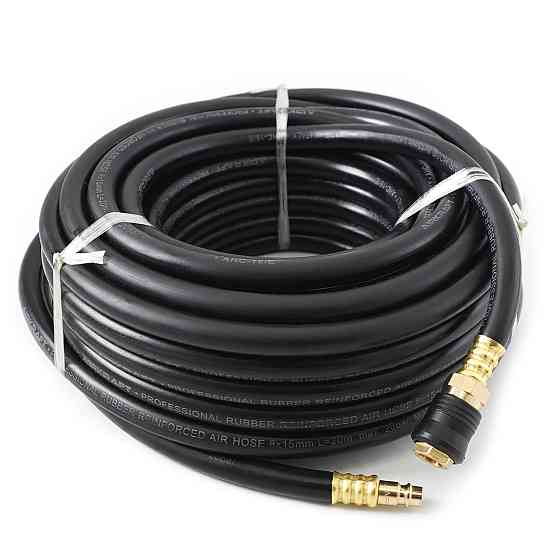 Шланг резиновый армированный для компрессора 20м 8x15мм (20 атм) (PROFI) AIRKRAFT AHC-16-E Харків