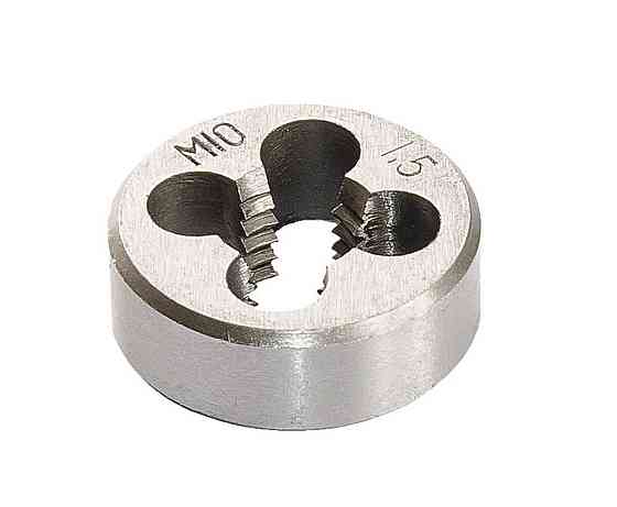 Плашка для нарезания резьбы MASTERTOOL M10х1,5 мм 9ХС DIN 233 15-0105 Харків