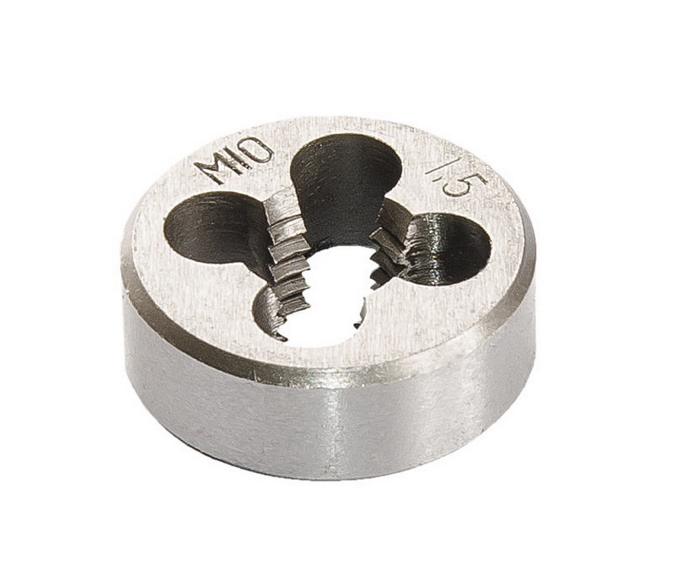 Плашка для нарезания резьбы MASTERTOOL M10х1,5 мм 9ХС DIN 233 15-0105 Харків - зображення 1