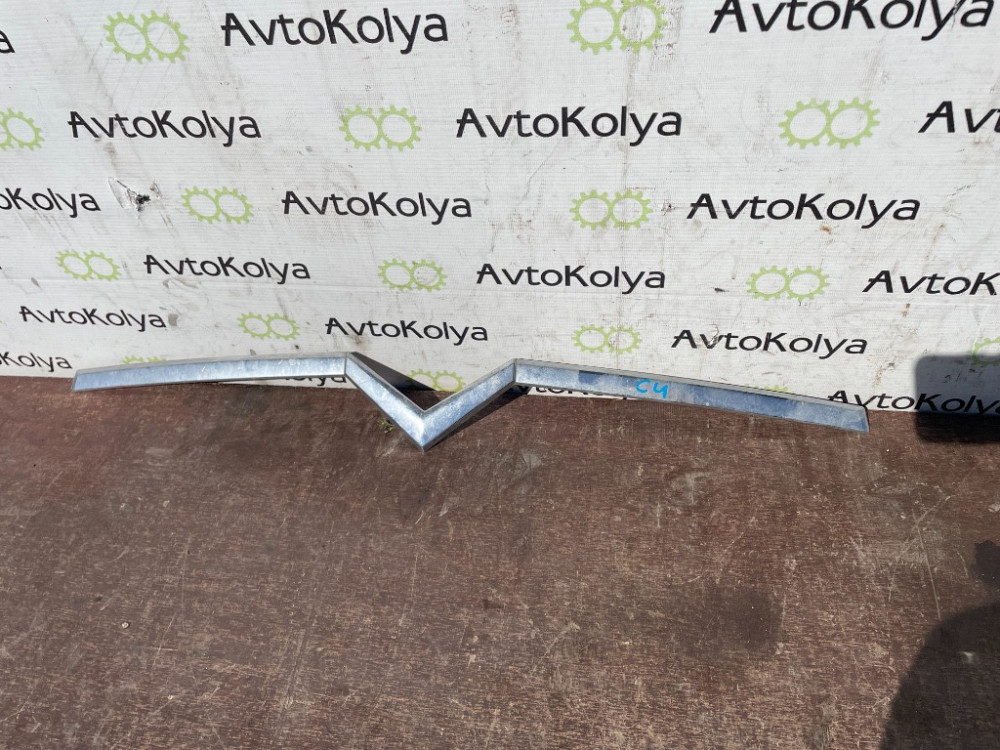 Накладка решетки (хром) бампера/радиатора Citroen C4 2004-2010 Ковель - зображення 1