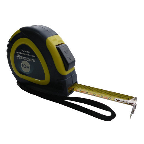 Рулетка 10м/25мм с автостопом и магнитом СТАНДАРТ PMT-1025 Харків - зображення 1
