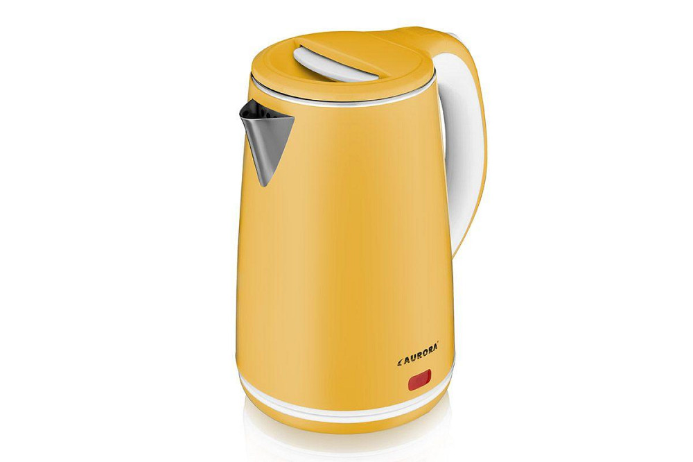Чайник електричний Aurora 3407AU 2 л жовтий Киев - изображение 1
