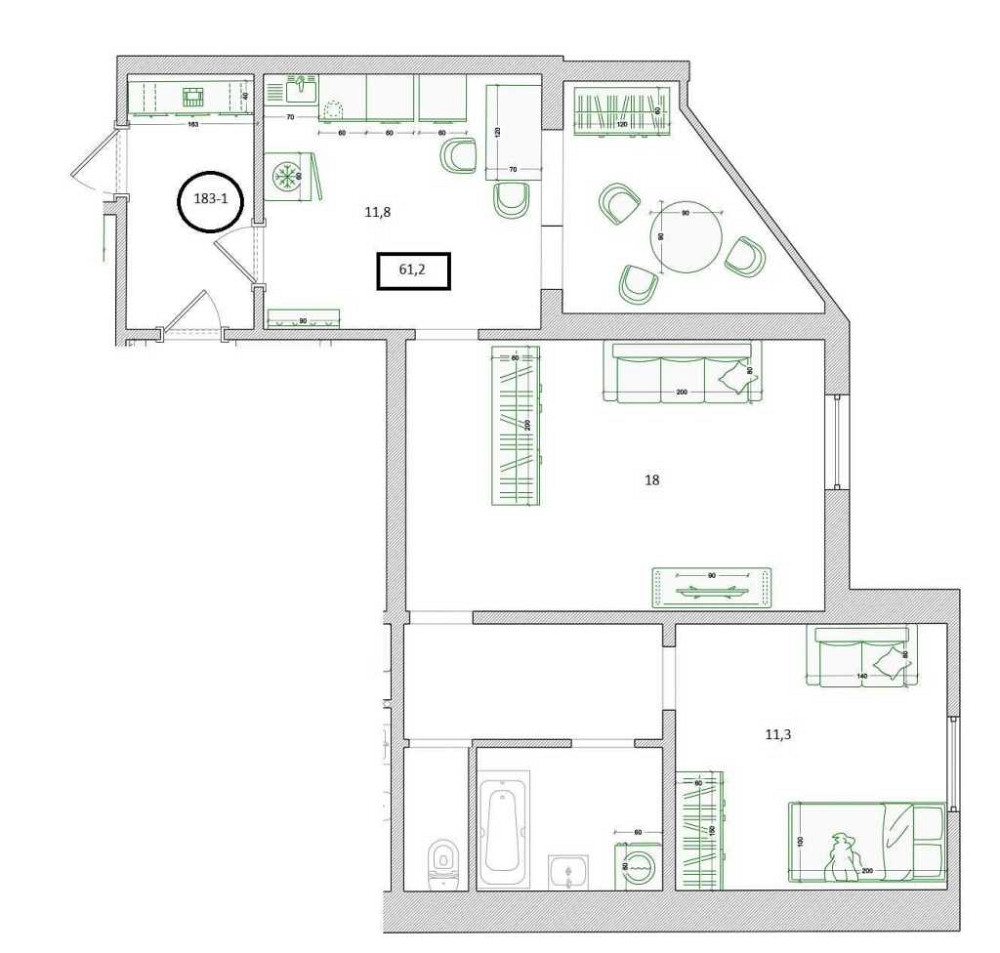продажа 2-к квартира Киев, Дарницкий, 65000 $ Київ - зображення 7