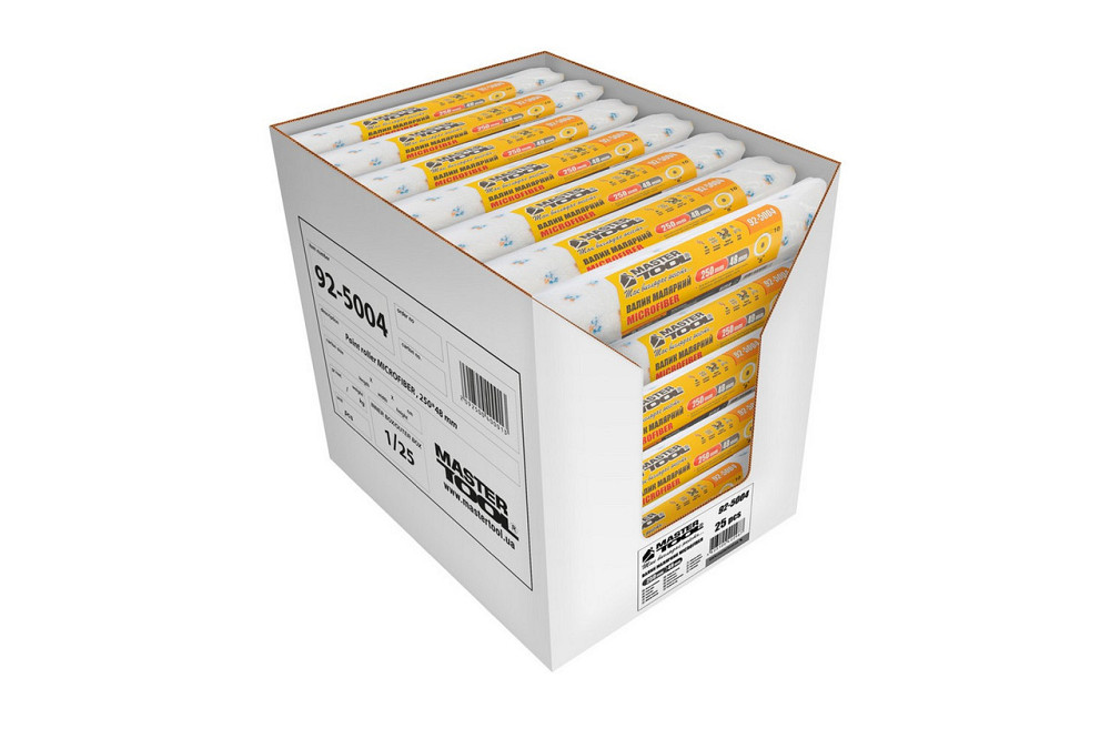 Валик малярный MASTERTOOL Microfiber 48/250/10 мм Ø 8 мм 92-5004_Р Харьков - изображение 4