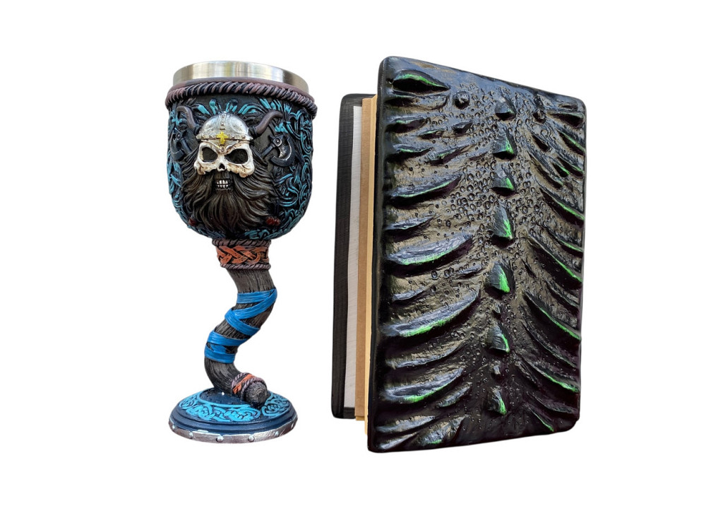 Подарочный набор Бокал 3D Молот Тора Викинг и Блокнот 3D «Око Лесного Дракона» Київ - зображення 2