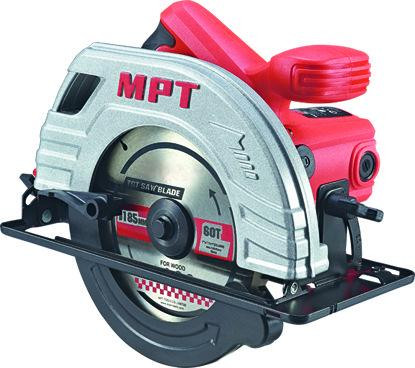 Пила циркулярная MPT PROFI 1380 Вт 185х20 мм 5300 об/мин пропил 65 мм 45-90° аксессуары 2 шт MCS1803 Харків - зображення 1