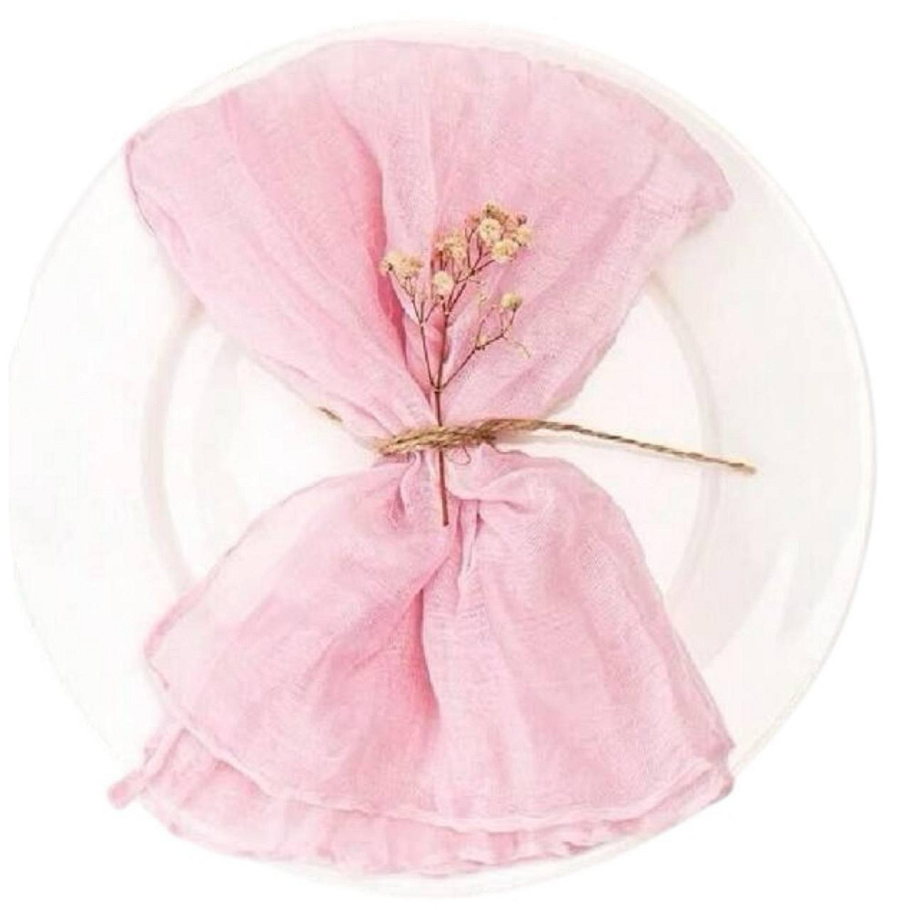 Салфетки Leeseph 50х50см нежно розовые 6 штук Одесса - изображение 7