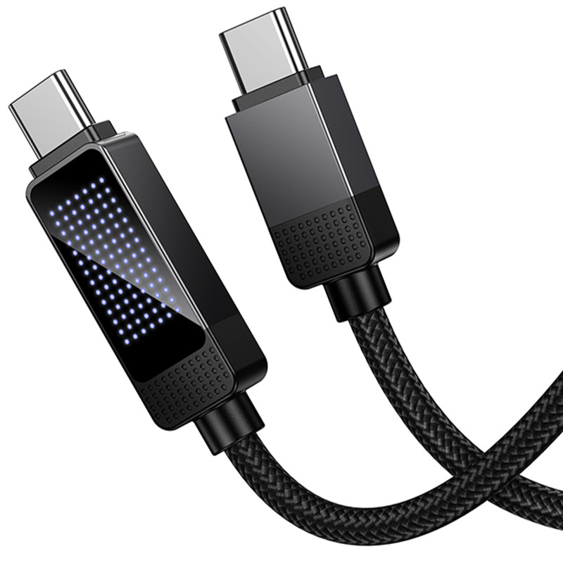 Дата кабель Hoco U154 Matrix Type-C to Type-C 60W (1m) Херсон - зображення 5