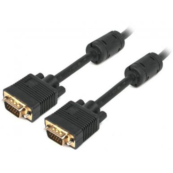 Кабель Cablexpert VGA-VGA (M/M) HD15M/HD15M з 2-ма фер. кільцями 1,8 м Black (CC-PPVGA-6B) (Код това Харків - зображення 3