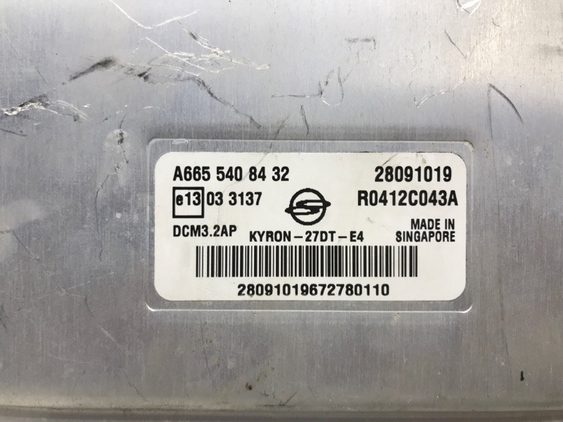 Блок управления двигателем SsangYong Kyron 2005-2016 A6655408432 (Арт. 57875) Киев - изображение 4