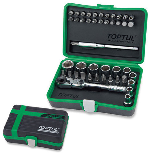 Набор бит и головок с трещоткой TOPTUL 1/4" 41ед. (12-гр.) GADW4502 Харьков - изображение 1