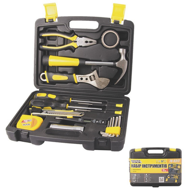 Набор инструментов MASTERTOOL "Универсал" 17 элементов 78-0317 Харків - зображення 1
