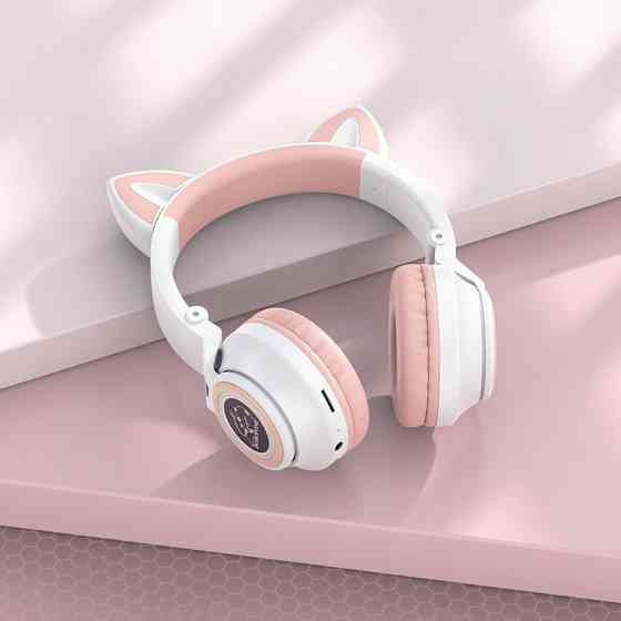 Уценка Накладные беспроводные наушники Borofone BO18 Cat ear Херсон