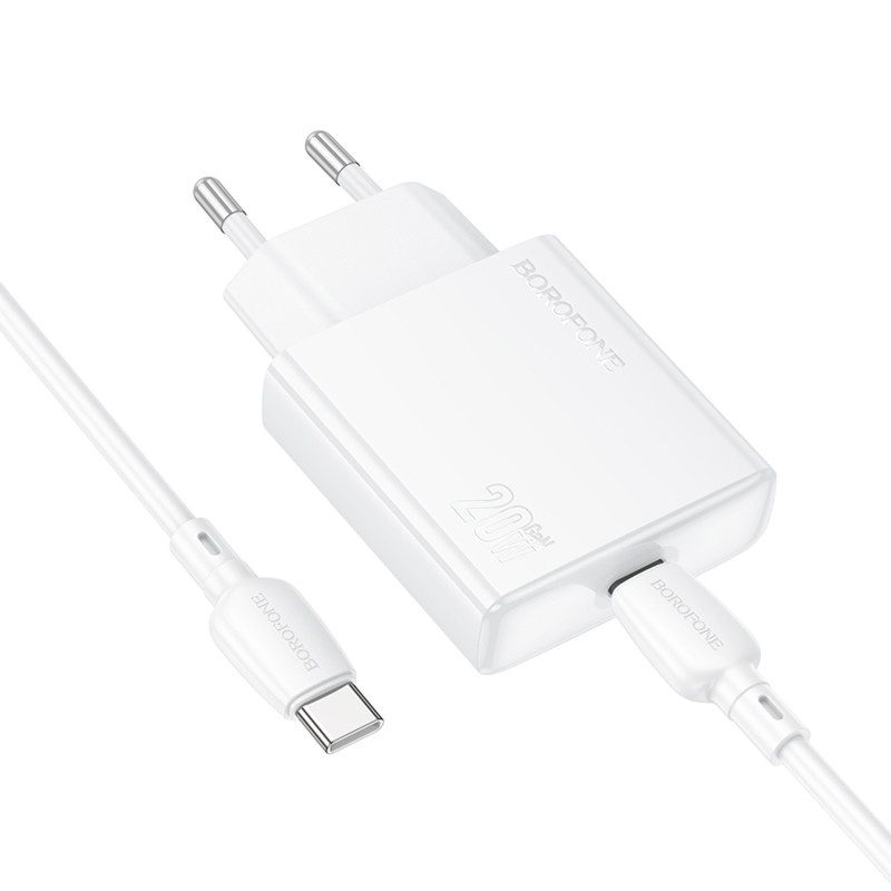 СЗУ Borofone BN23 Wish PD20W (1USB-C) + кабель Type-C to Type-C Херсон - изображение 4