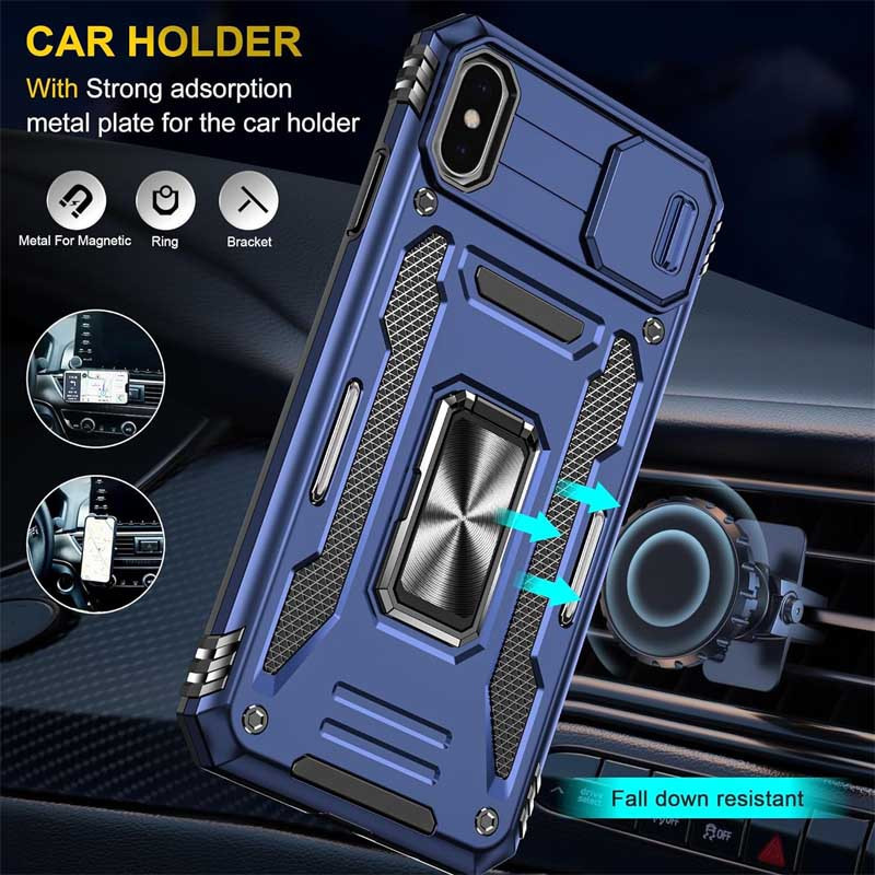 Ударопрочный чехол Camshield Army Ring для Apple iPhone X / XS (5.8") Херсон - зображення 3