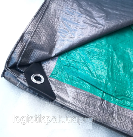 Тент 100г/м2  "Grey"  4*5 м тарпаулиновый тент от дождя Харків - зображення 2