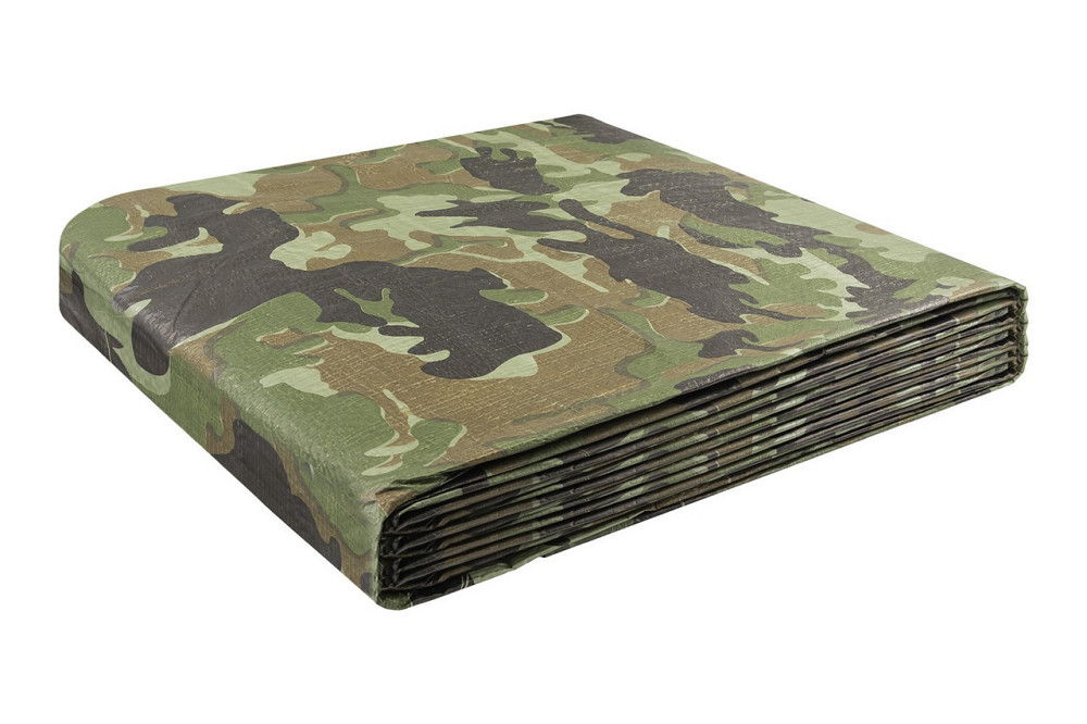 Тент универсальный MASTERTOOL TARPAULIN 6 × 8 м 90 г/м² Camouflage 79-8608 Харьков - изображение 6