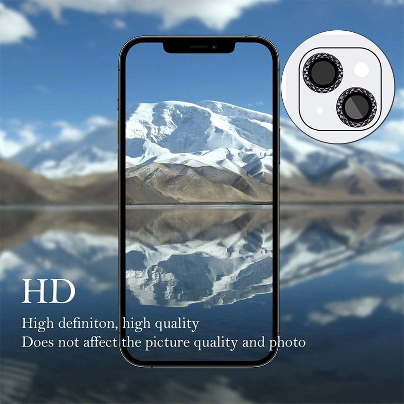 Защитное стекло Metal Shine на камеру (в упак.) для Apple iPhone 14 (6.1") / 14 Plus (6.7") Херсон - зображення 3