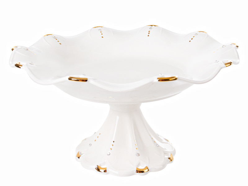 Фруктівниця на ніжці Lefard 946-001 25.4 см біла Киев - изображение 1