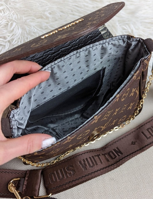 маленька жіноча сумочка кросс боді Louis Vuitton 2 в 1 AN9 Киев - изображение 3