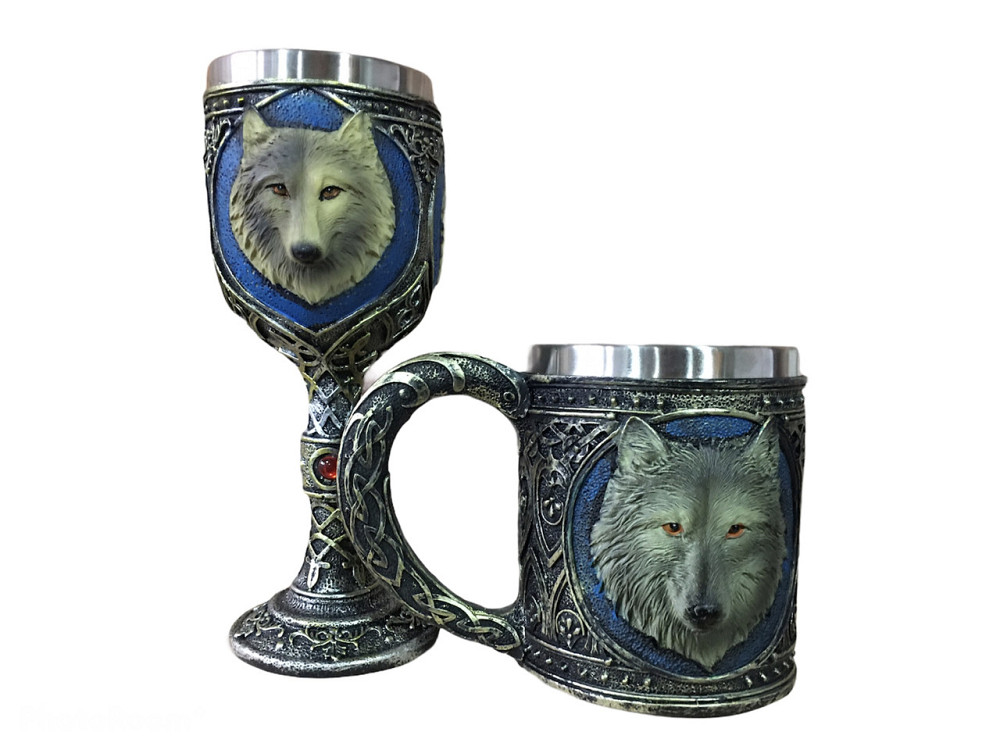 Подарочный набор Чашка Бокал 3 Волк Подарок Київ - зображення 2