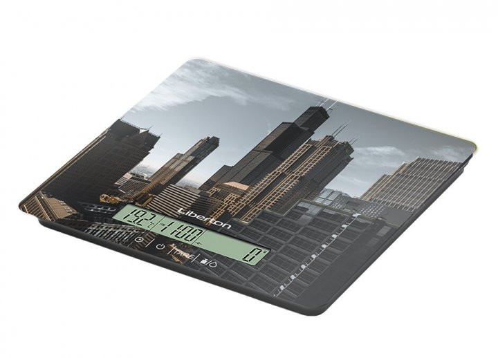 Весы кухонные Liberton LKS-0708 10 кг серые Киев - изображение 1