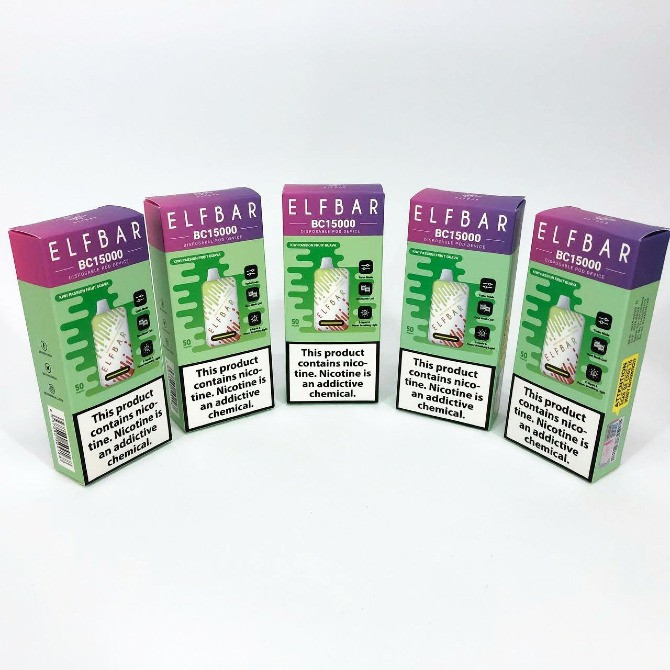 Е-сигарета ELF BAR 5% 15000 тяг, Ківі Маракуя Гуава Київ - зображення 2