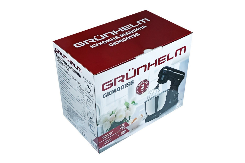 Кухонная машина Grunhelm GKM0015B 1500 Вт черный Киев - изображение 7