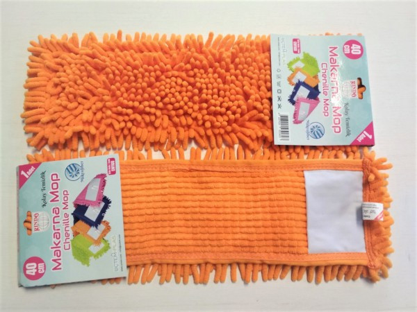 Сменная насадка МОП из микрофибры шиньон "Chenille", оранжевый, (1000 пальцев) 40 см Київ - зображення 1