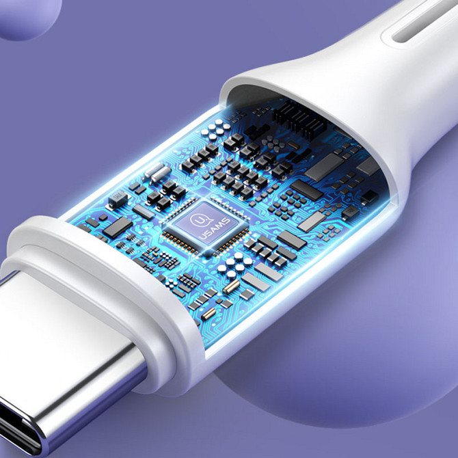 Дата кабель USAMS US-SJ459 U43 Type-C to Type-C 100W PD (1.2m) Херсон - зображення 8