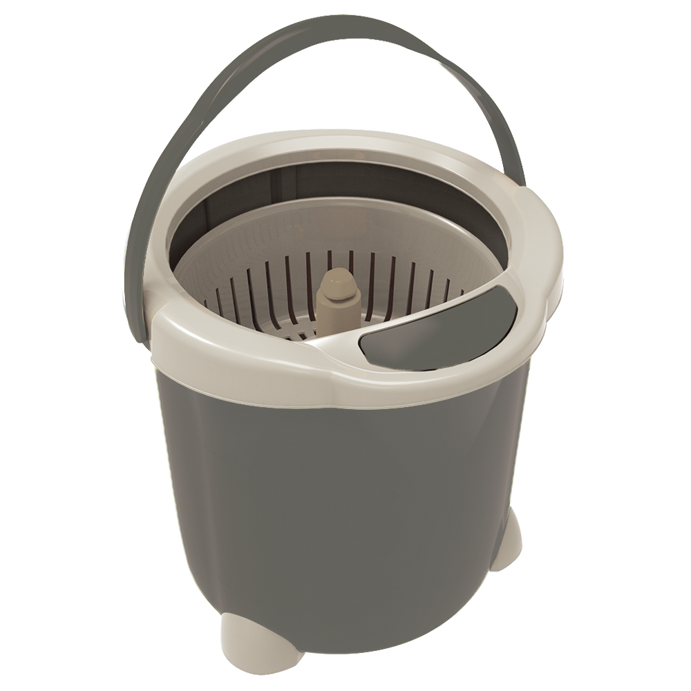 Набор для уборки Planet Spin Mop Joker 15 л серый с красным Киев - изображение 4