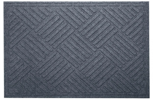 Коврик под дверь без кромки, с рисунком, серый, 40х60 см. R5011Gry Київ - зображення 1