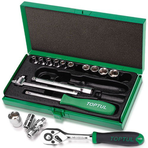 Набор инструмента в кейсе TOPTUL 1/4" 17ед. GCAD1701 Харків - зображення 1