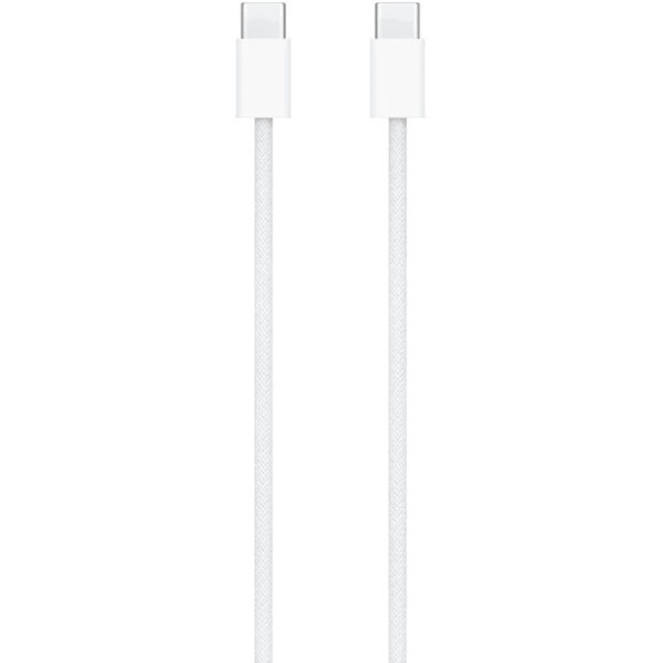 DM Кабель Type-C to Type-C 1m 60W Woven White OEM Харків - зображення 1