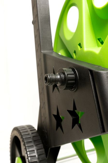 Катушка для шланга MASTERTOOL 60 м с телескопической ручкой на колесах 92-8802 Харків - зображення 4